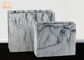 আয়তক্ষেত্রীয় হাঁড়ি মার্বেল উদ্ভিদ হাঁড়ি ক্লে ফুলের পাত্রগুলি এমজিও পট রোপনকারী ইনডোর রোপনকারী ফুল রোপনকারী
